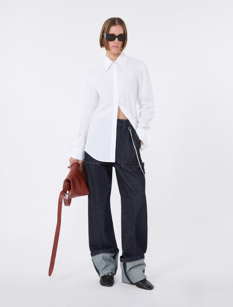 Sportmax Cotton poplin shirt - optical white outlook