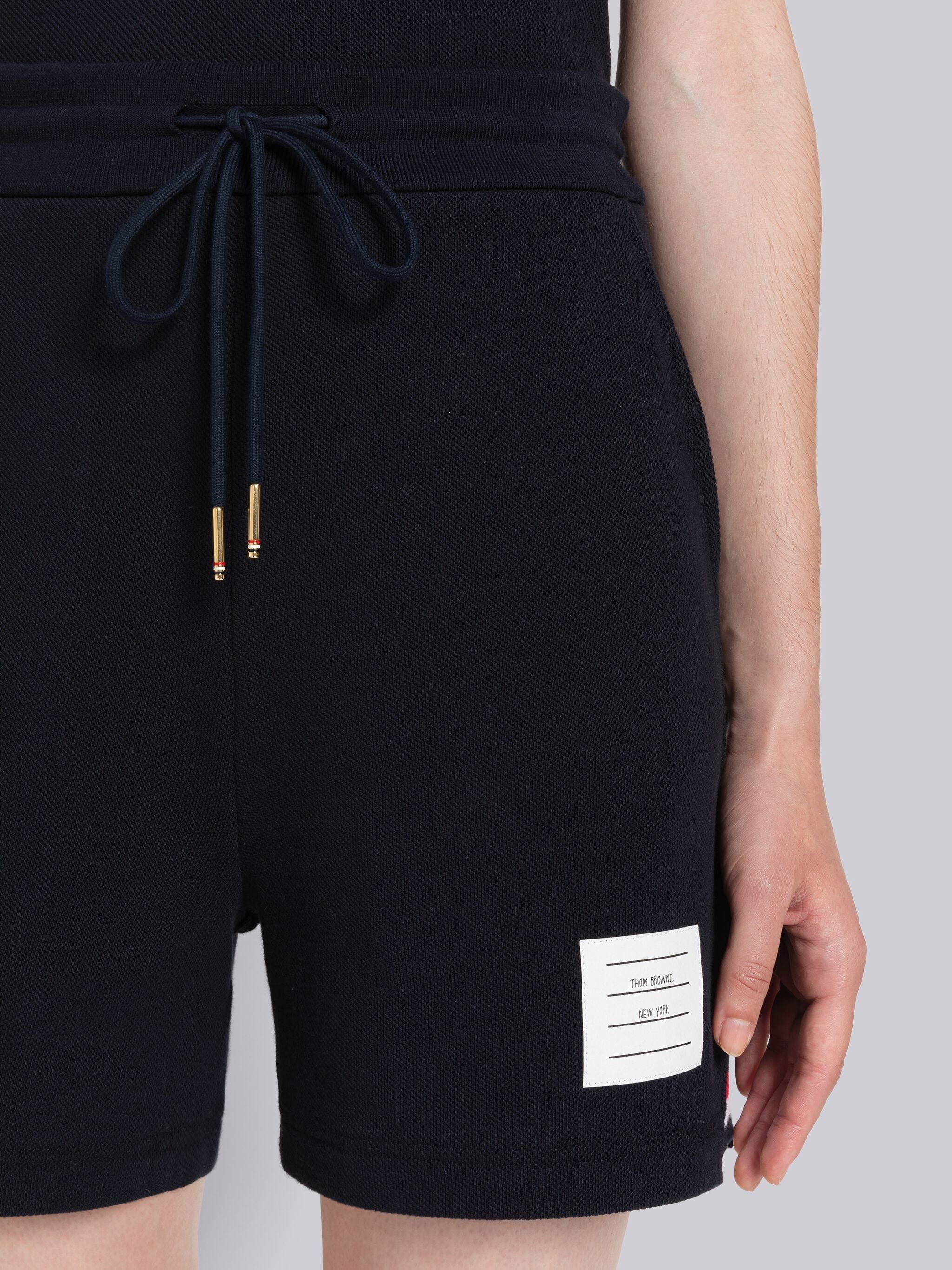 Pique Rib Gusset Stripe Short - 5