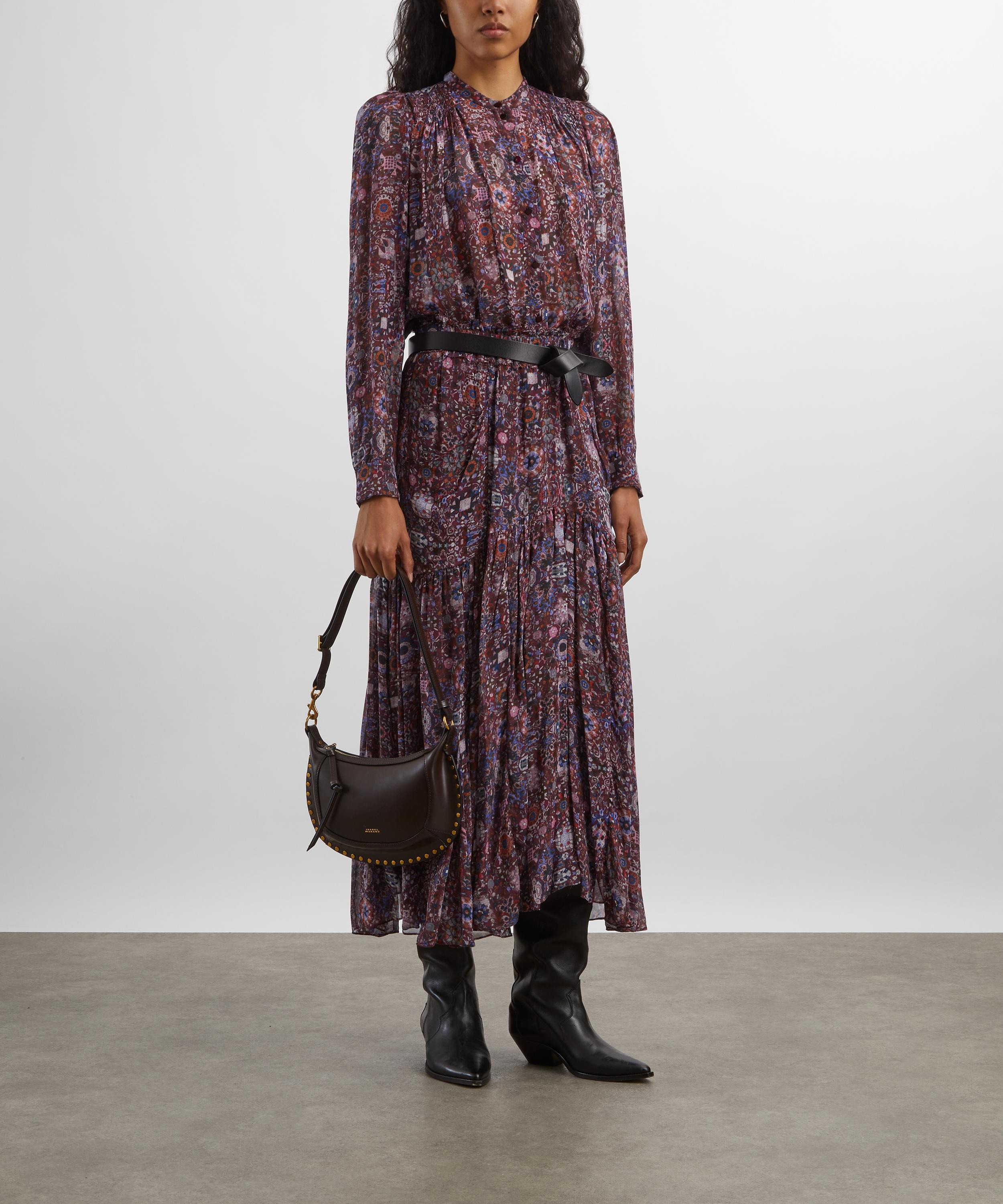 Besma Long Printed Georgette Skirt - 2