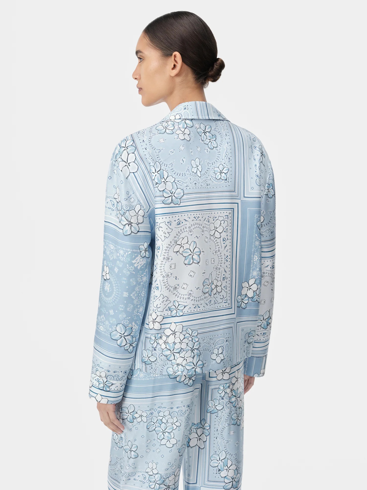 WOMEN'S BANDANA FLORAL PJ SHIRT - 4