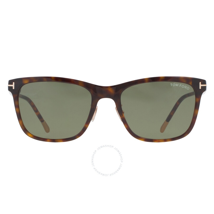 Tom Ford Green Rectangular Men's Sunglasses FT0955-D 52N 57 - 1