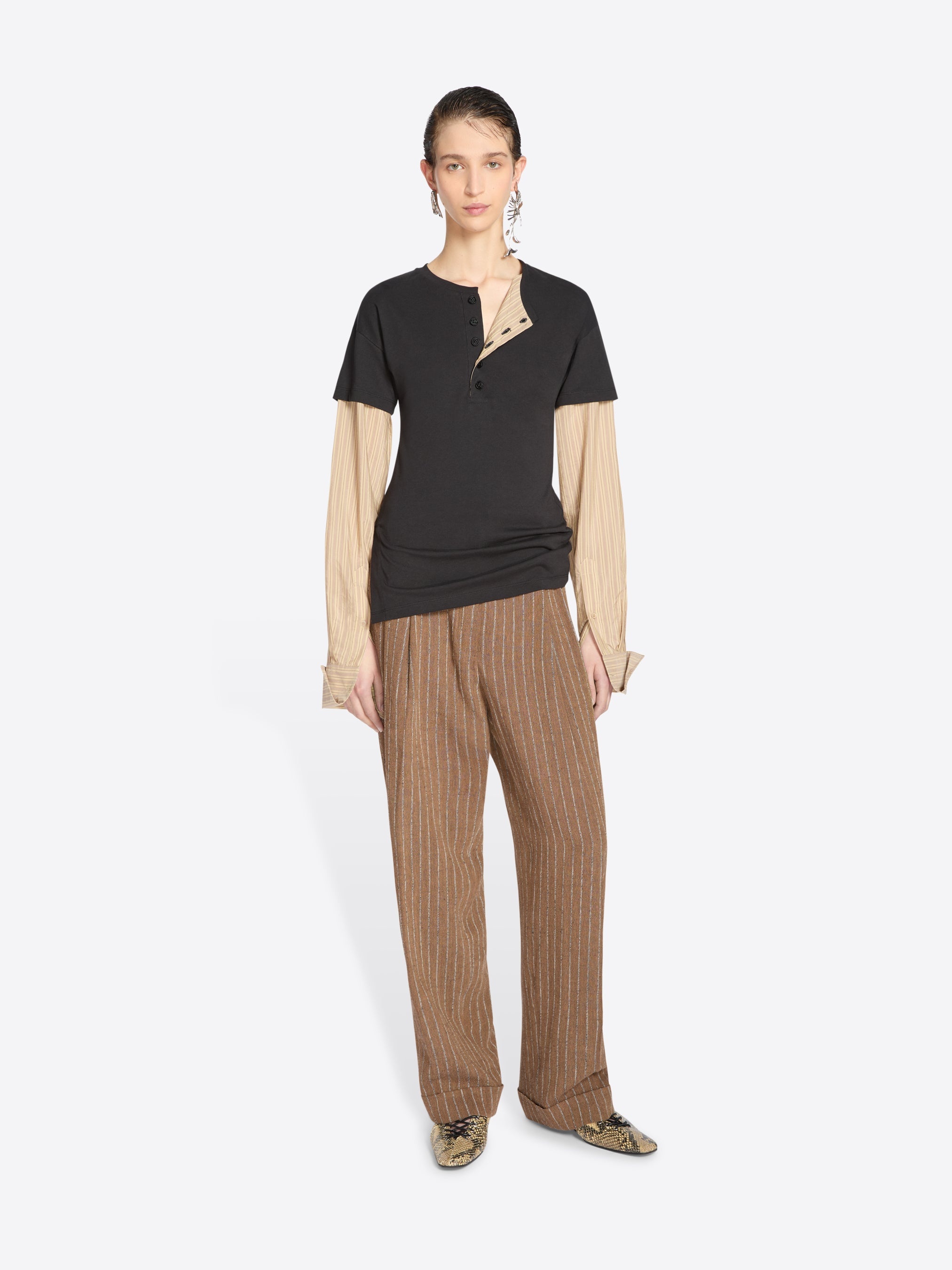 CONTRAST SLEEVES TEE - 2