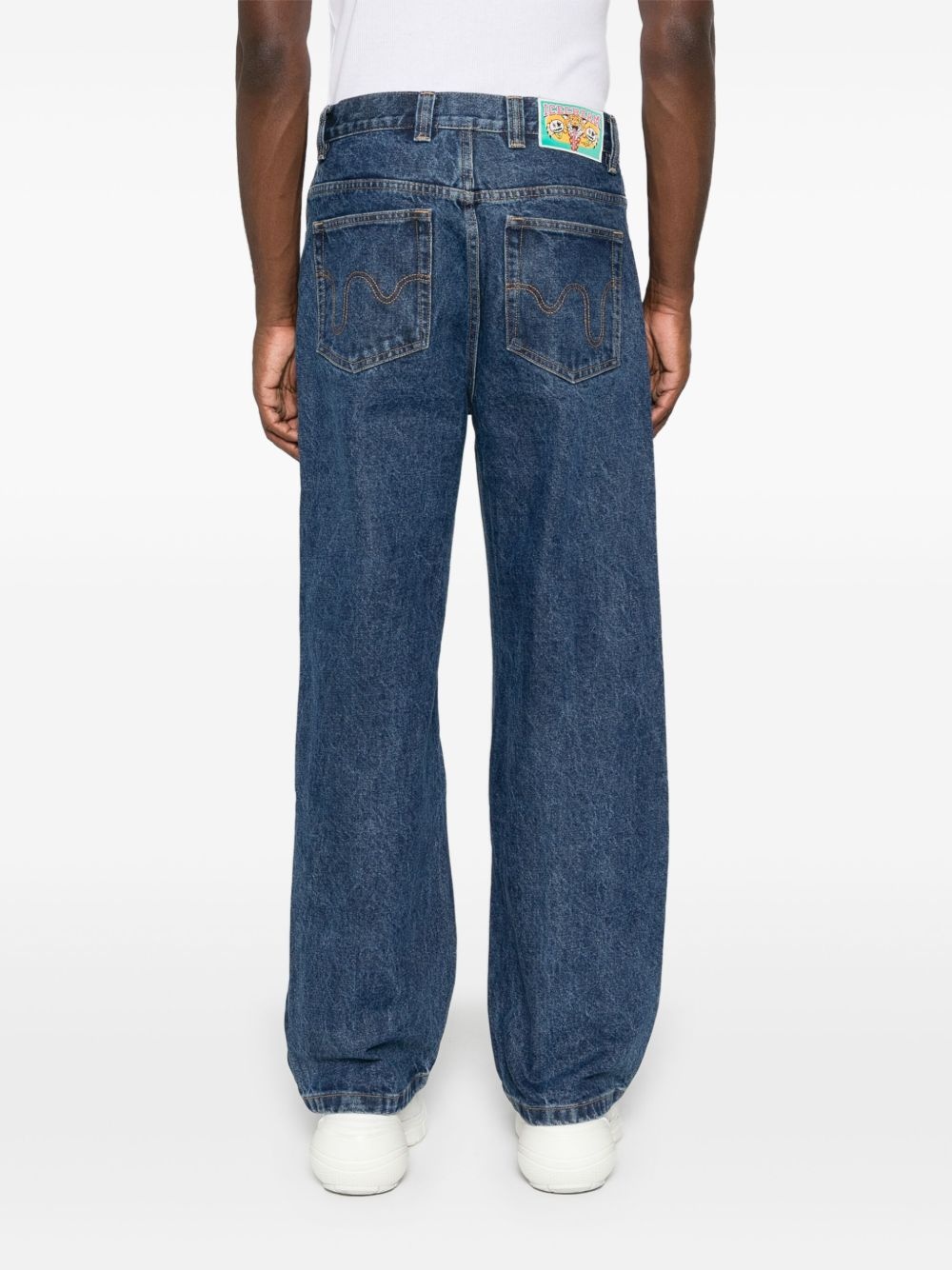 Running Dog Double Scoop straight jeans - 4
