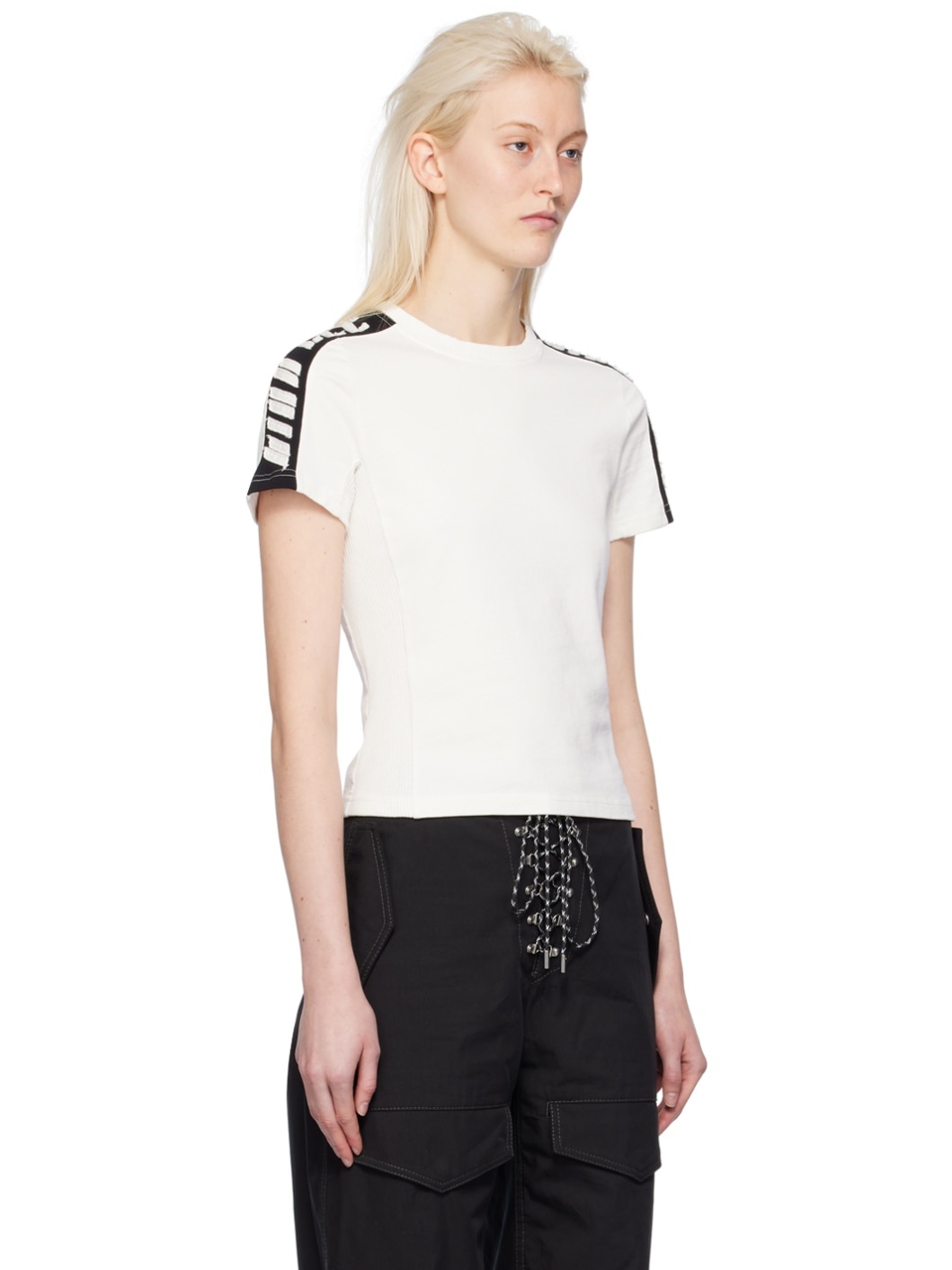 White Applique T-Shirt - 2