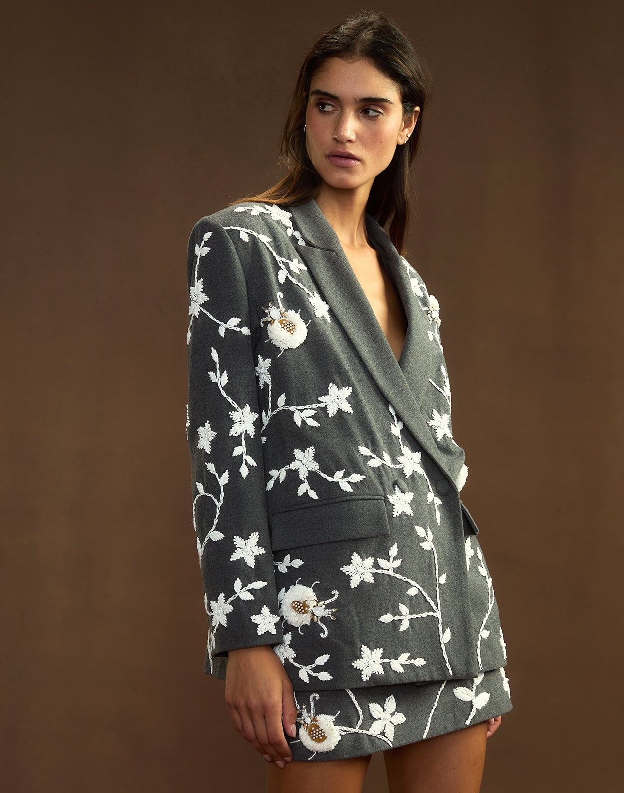 Fleur Embellished Blazer - 1