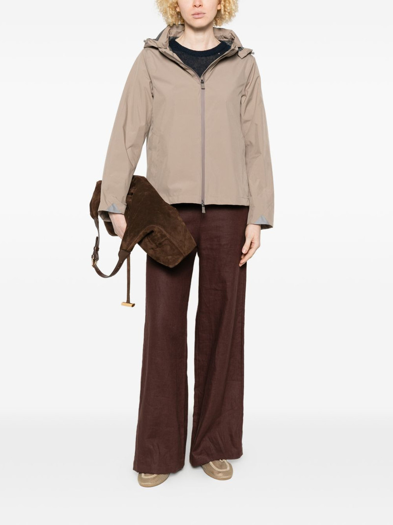 Herno hooded zip-up jacket outlook