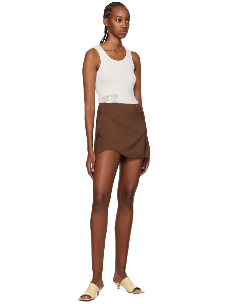 ANNA OCTOBER Brown Anais Miniskirt outlook