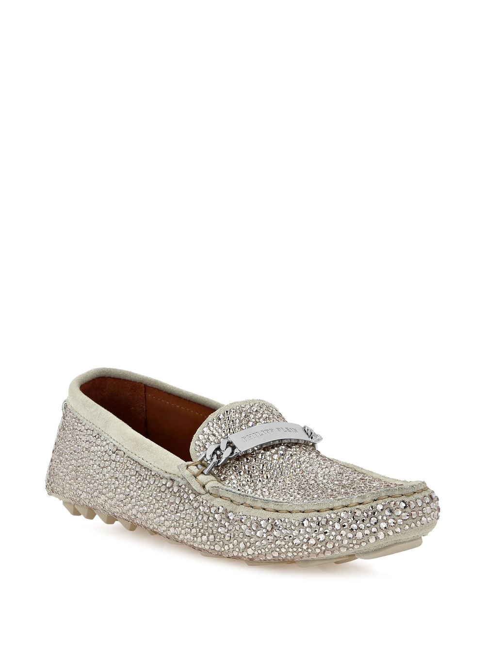 rhinestone-embellished loafers - 2