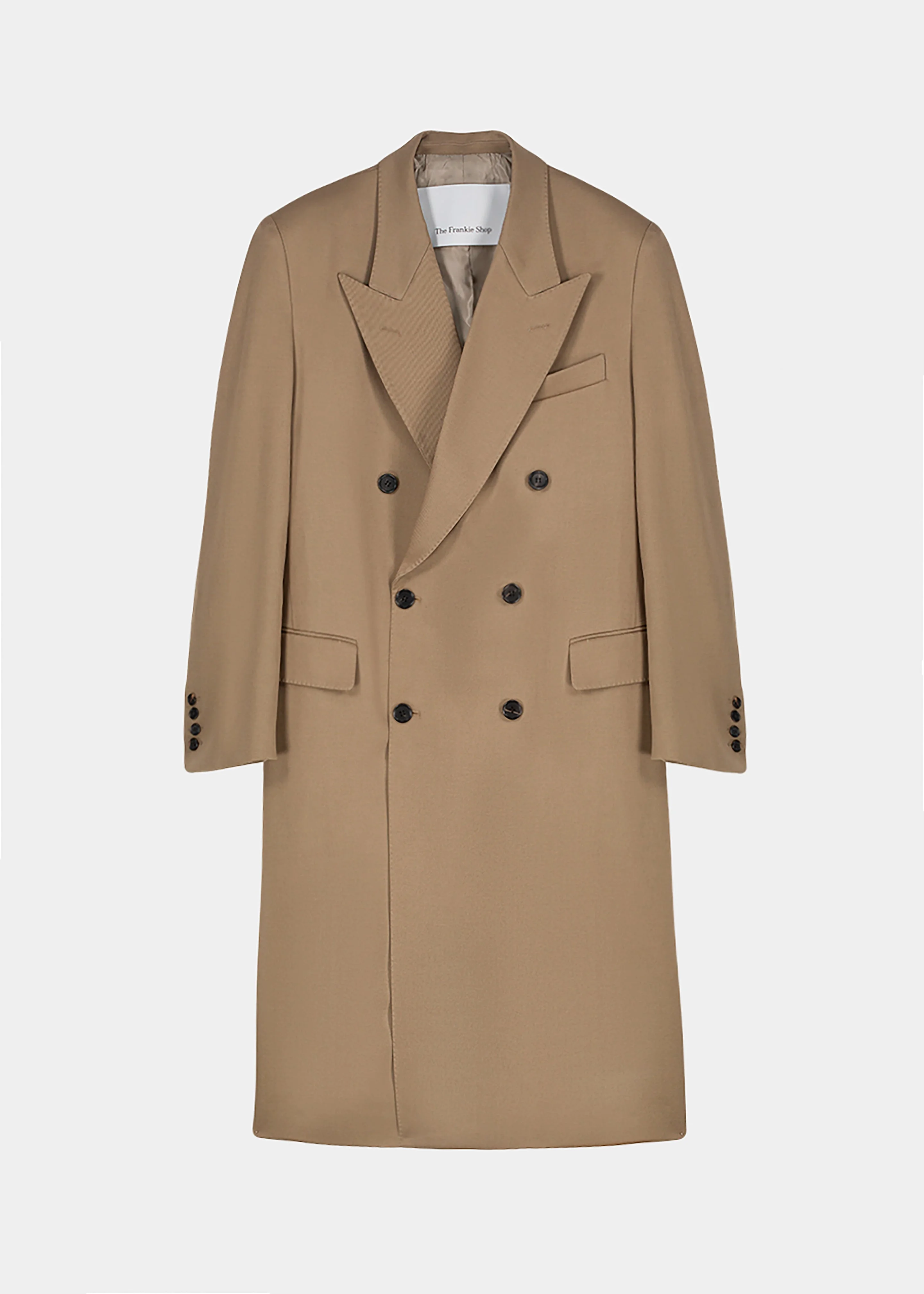 London Double Breasted Coat - Taupe - 1