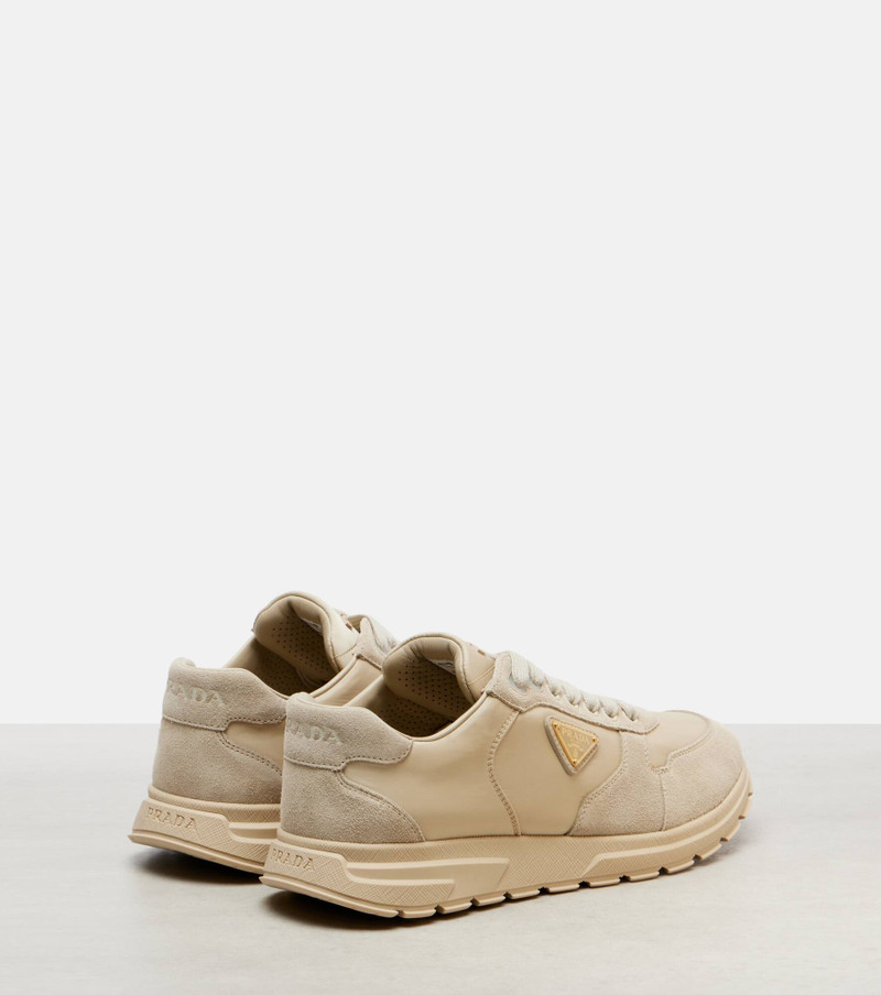 Prada PRAX 2.0 Re-Nylon suede-trimmed sneakers outlook