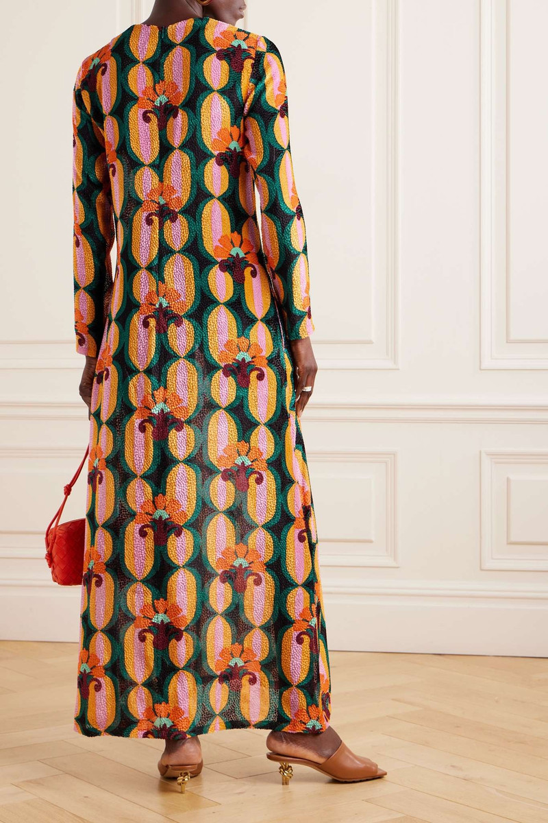 Swing devoré-velvet maxi dress 3