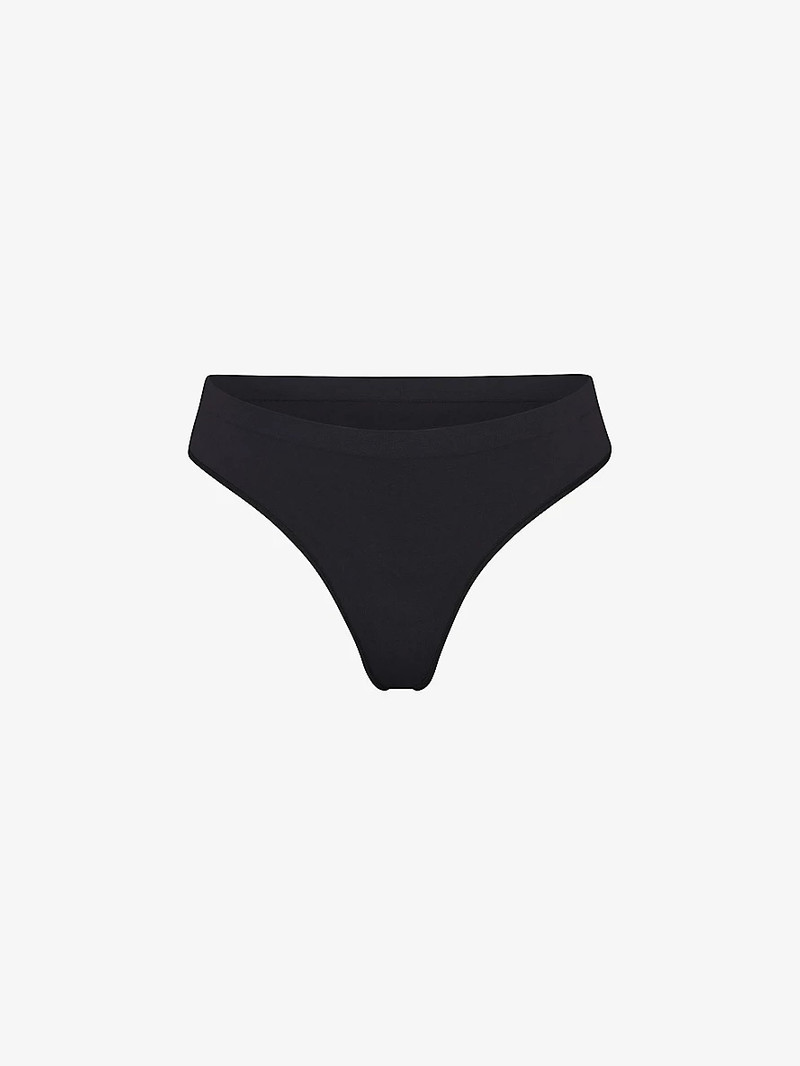 Smoothing mid-rise stretch-woven thong - 1