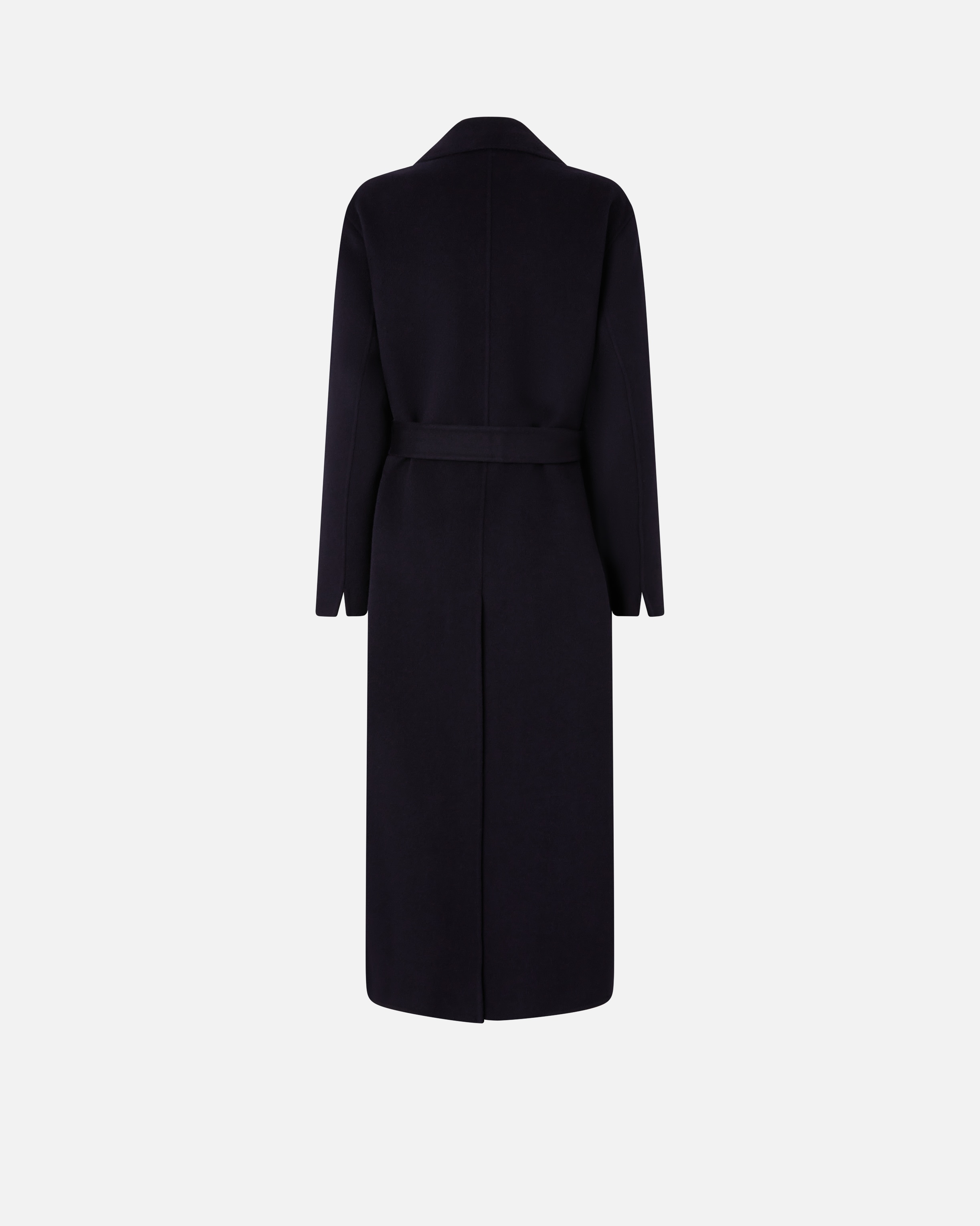 LONG DOUBLE-LAYERED CLOTH COAT WITH BELT - 6