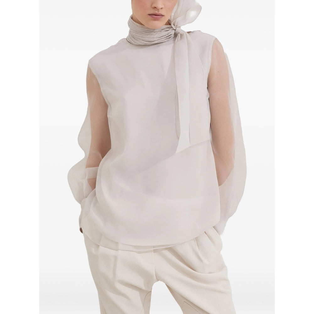 Brunello Cucinelli Neutrals Tops - Blouses Women - 2