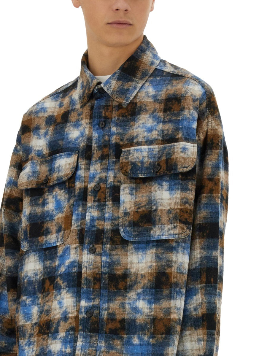 Palm Angels Men Plaid Shirt - 4