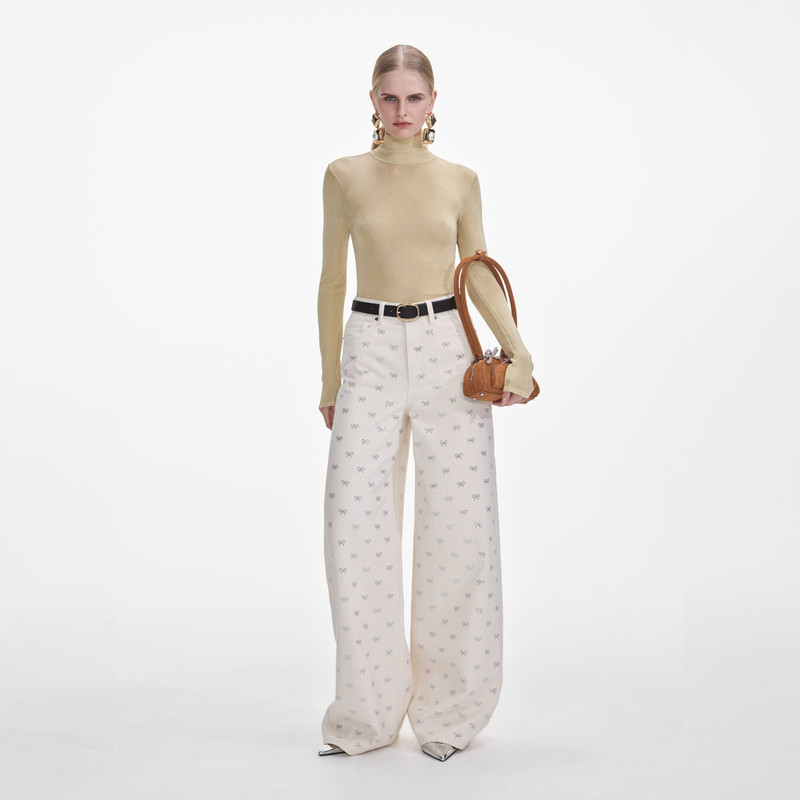 Yellow Viscose Knit Top 1