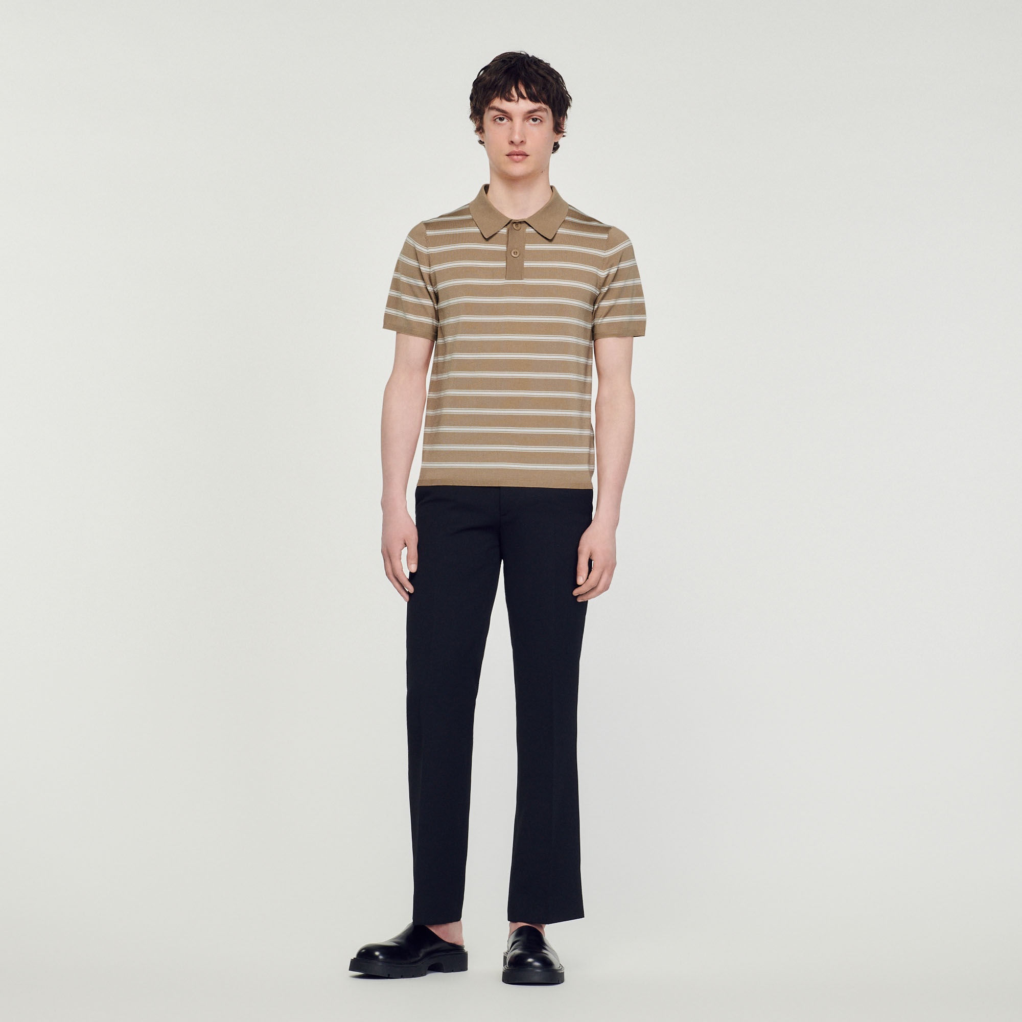 Striped polo shirt - 3