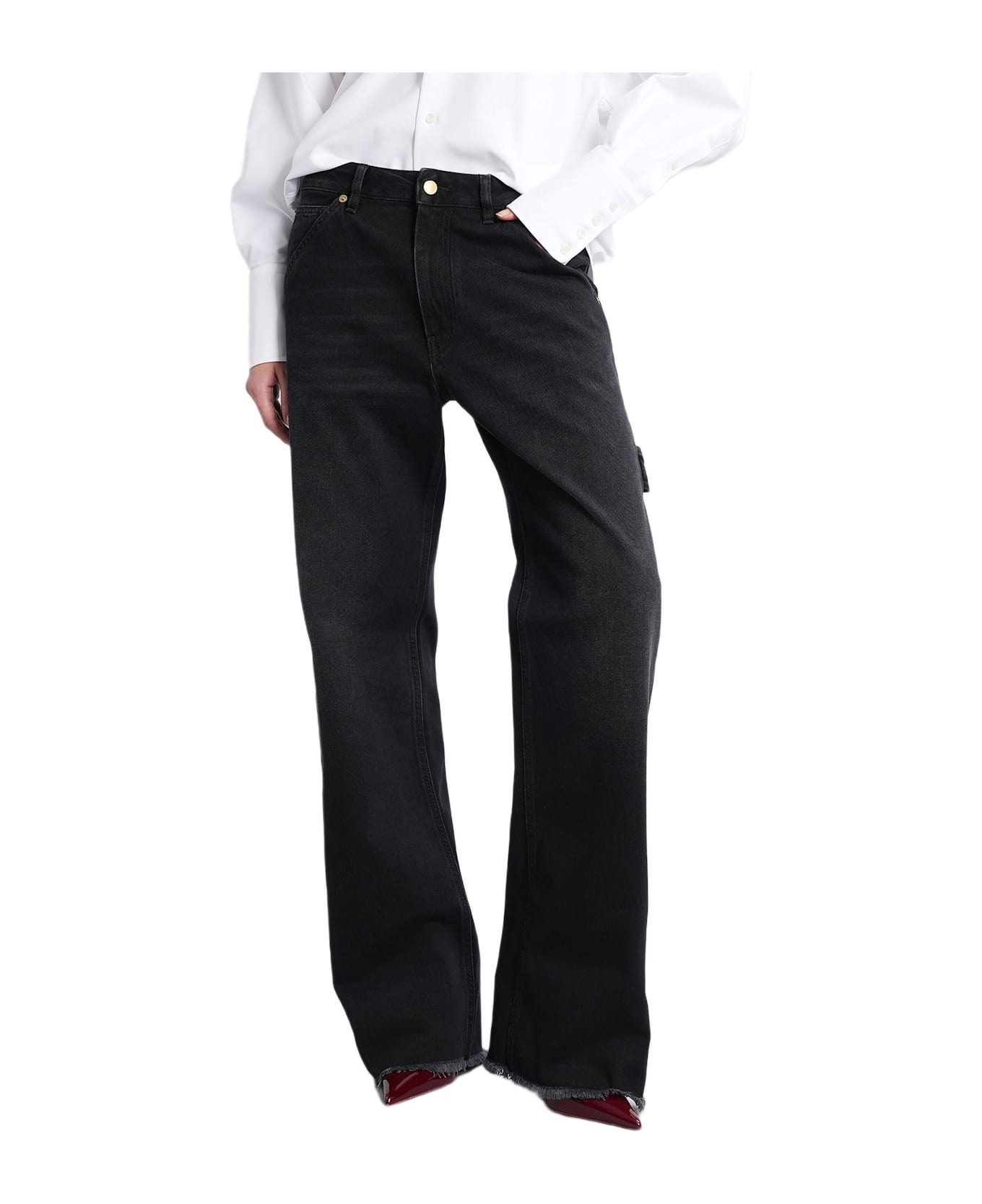 Lara Jeans In Black Denim - 1