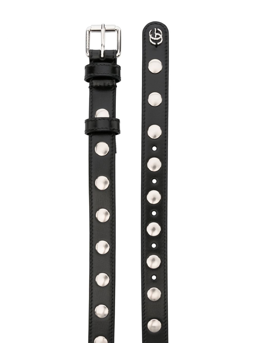 studded buckle belt - 2
