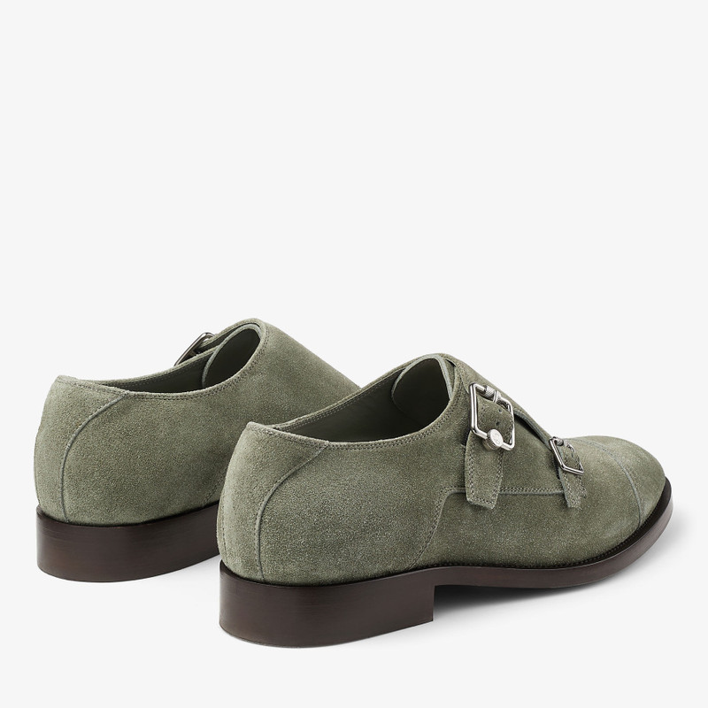 JIMMY CHOO Finnion Monkstrap
Sage Velvet Suede Monk Strap Shoes outlook