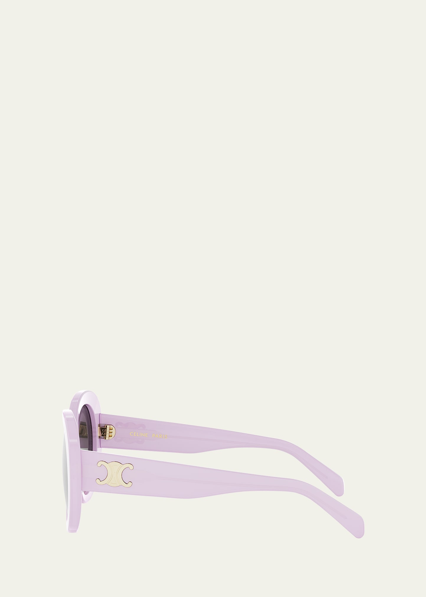 Triomphe Logo Oval Acetate Sunglasses - 3