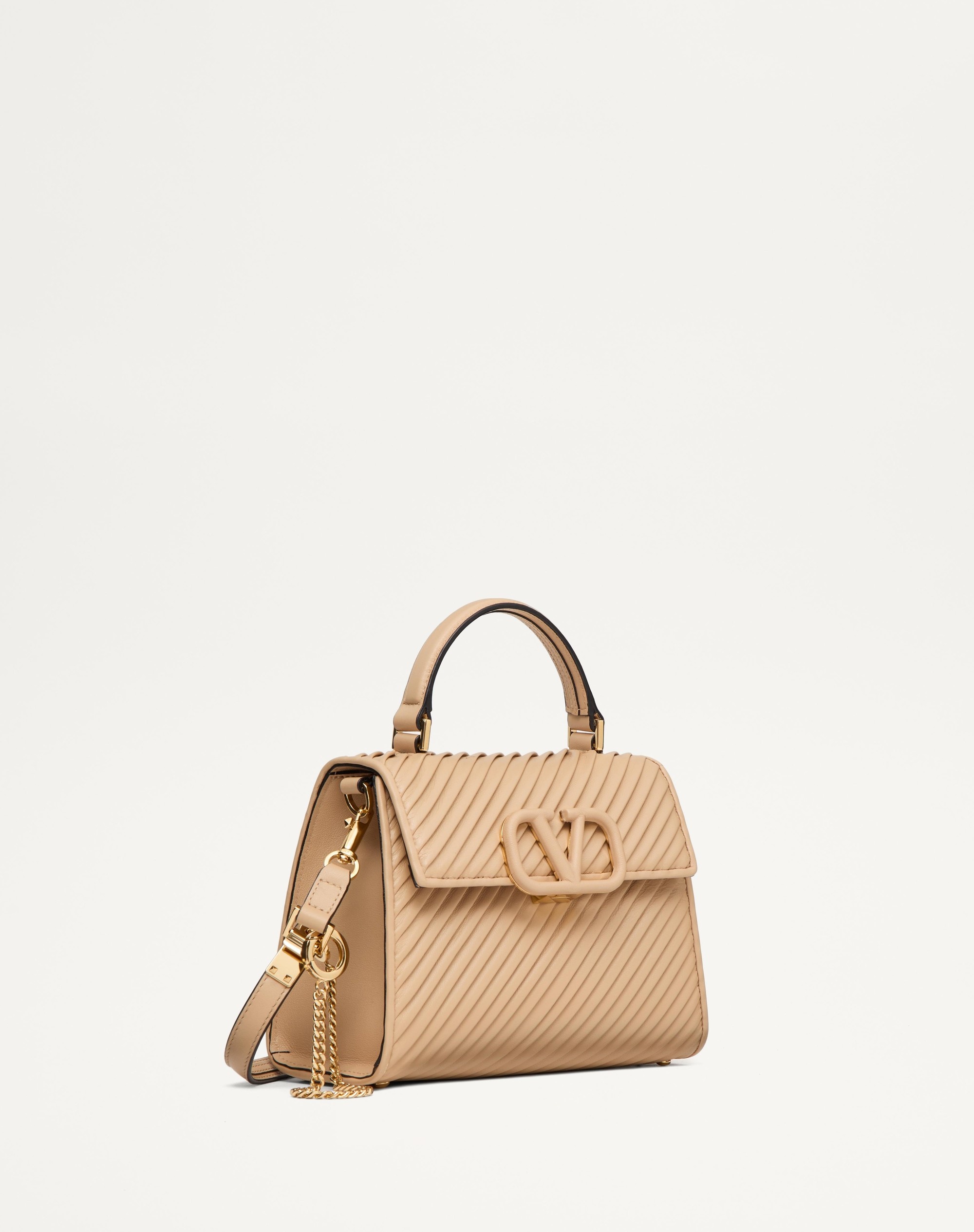 VALENTINO GARAVANI VSLING SMALL HANDBAG IN PLEATED NAPPA LEATHER 2