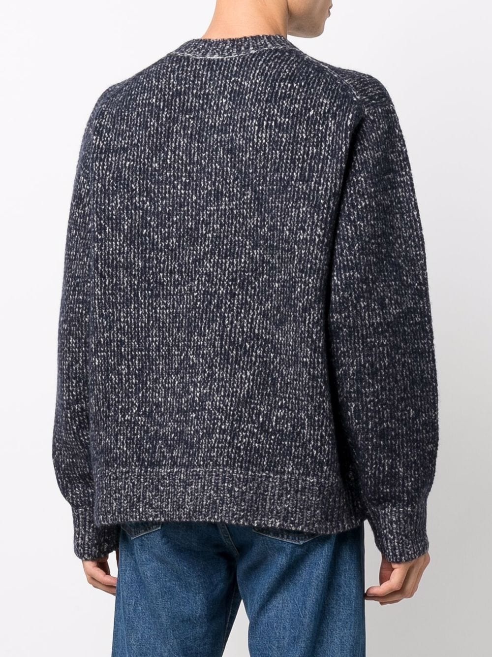 melange-effect knitted sweater - 4