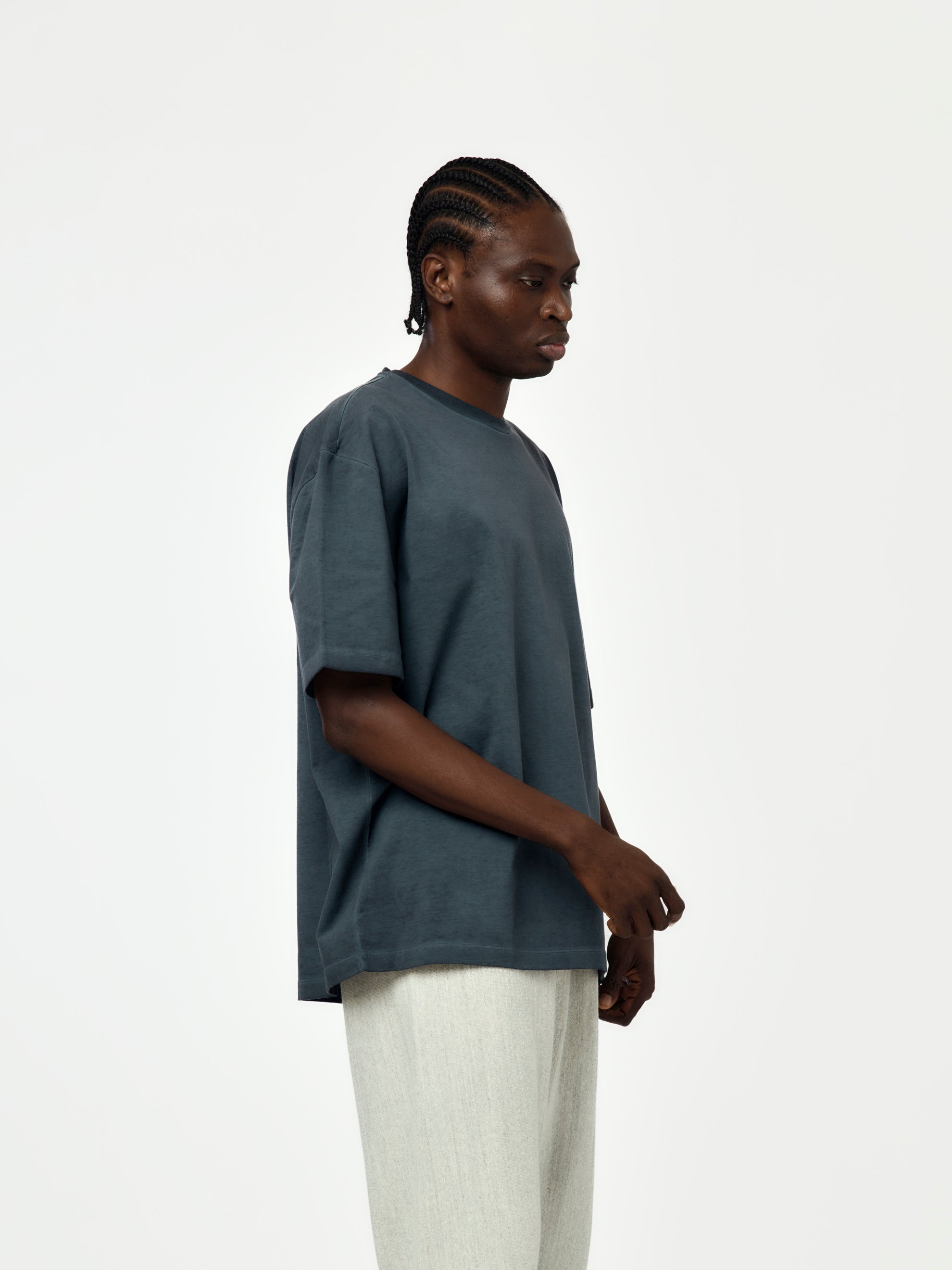 HEAVY JERSEY T-SHIRT (ANTHRACITE) - 2