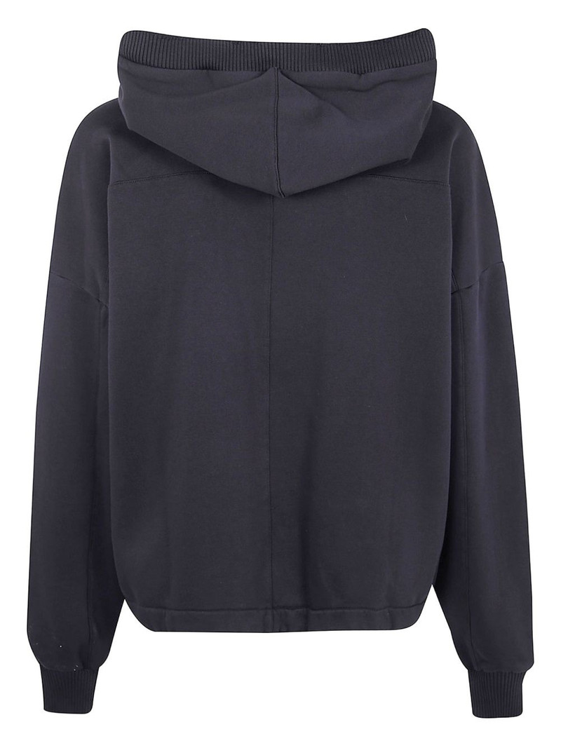thom/krom ribbed-trim long-sleeve hoodie outlook