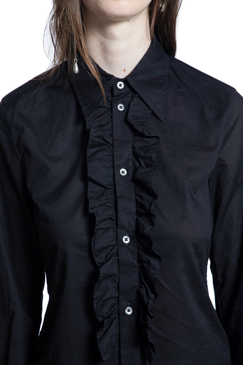 Erma Ruffled Shirt In Light Cotton Poplin 4