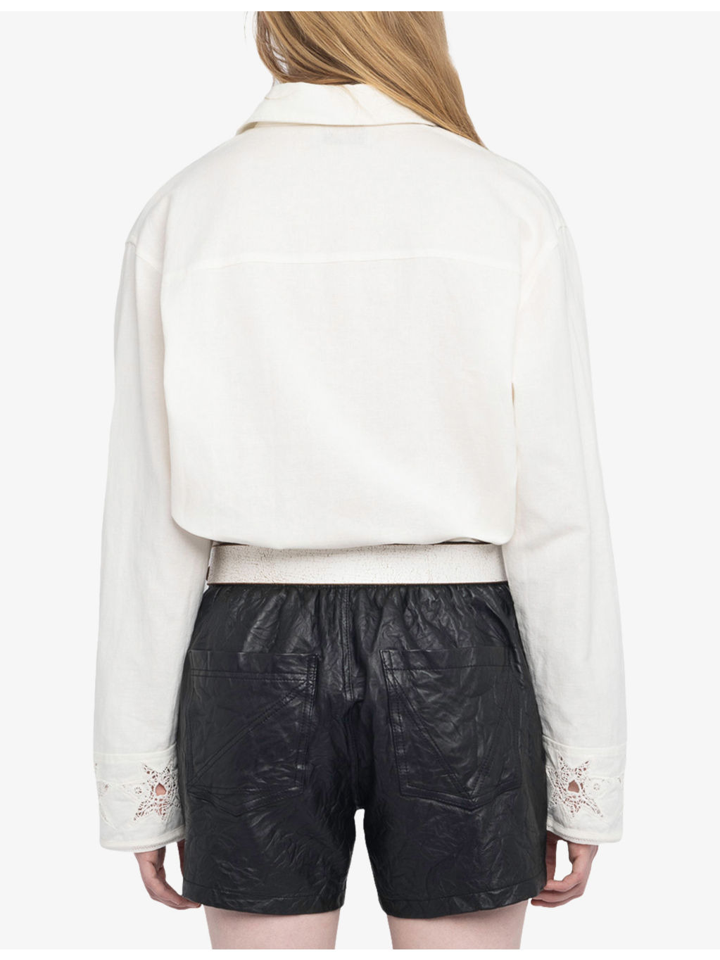 Morning Embroidered-Lace Linen and Cotton-Blend Shirt - 4