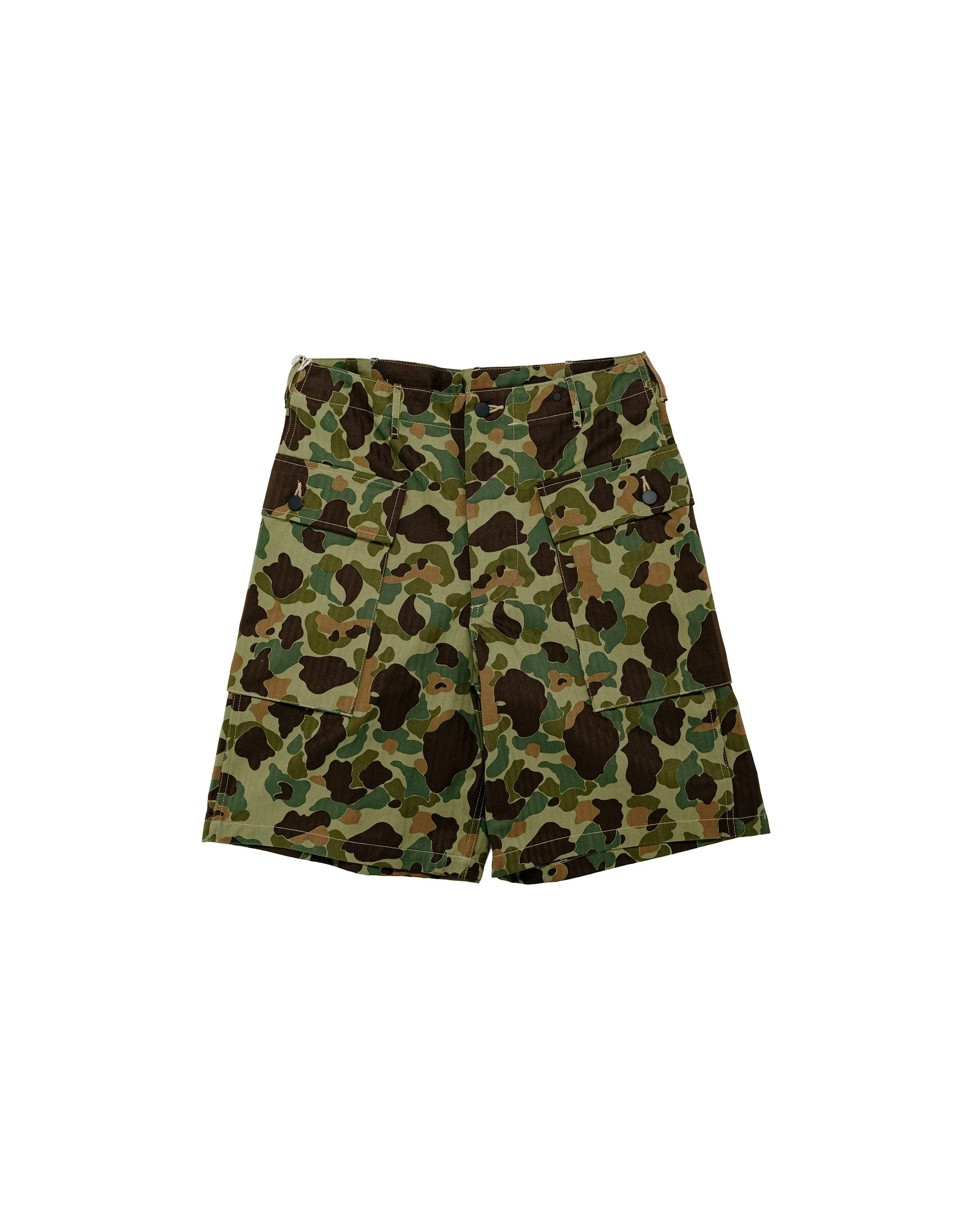 MP26002 Reversible Frogskin Camouflage Shorts Green - 1