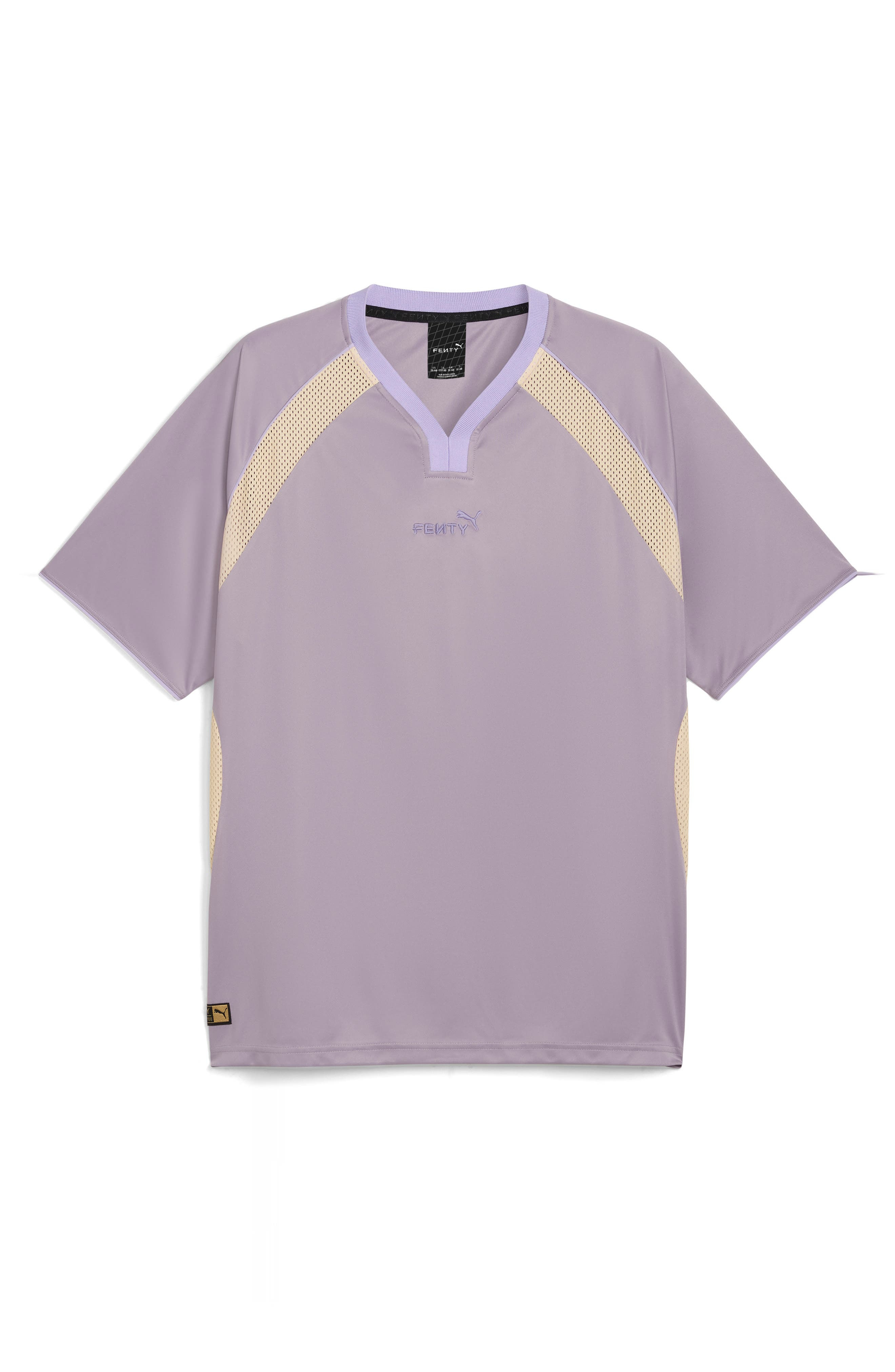 PUMA x Fenty Mesh Inset Raglan Sleeve T-Shirt in Pale Plum at Nordstrom - 5