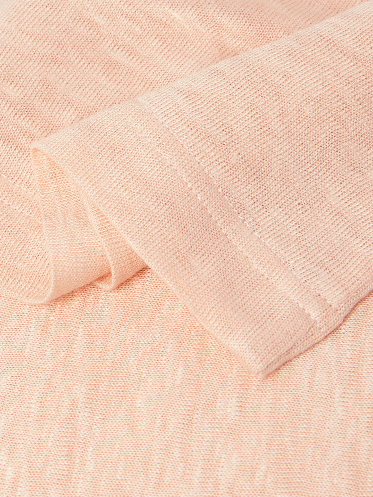 Linen T-Shirt Orange - 5