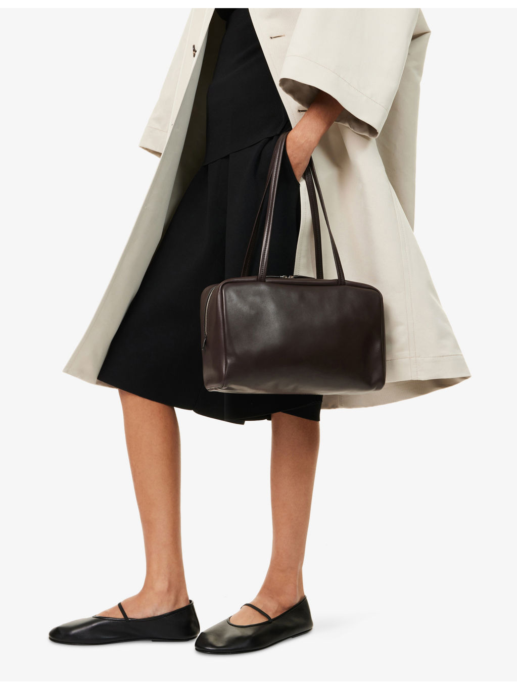 Astra Bowling Leather Shoulder Bag - 2