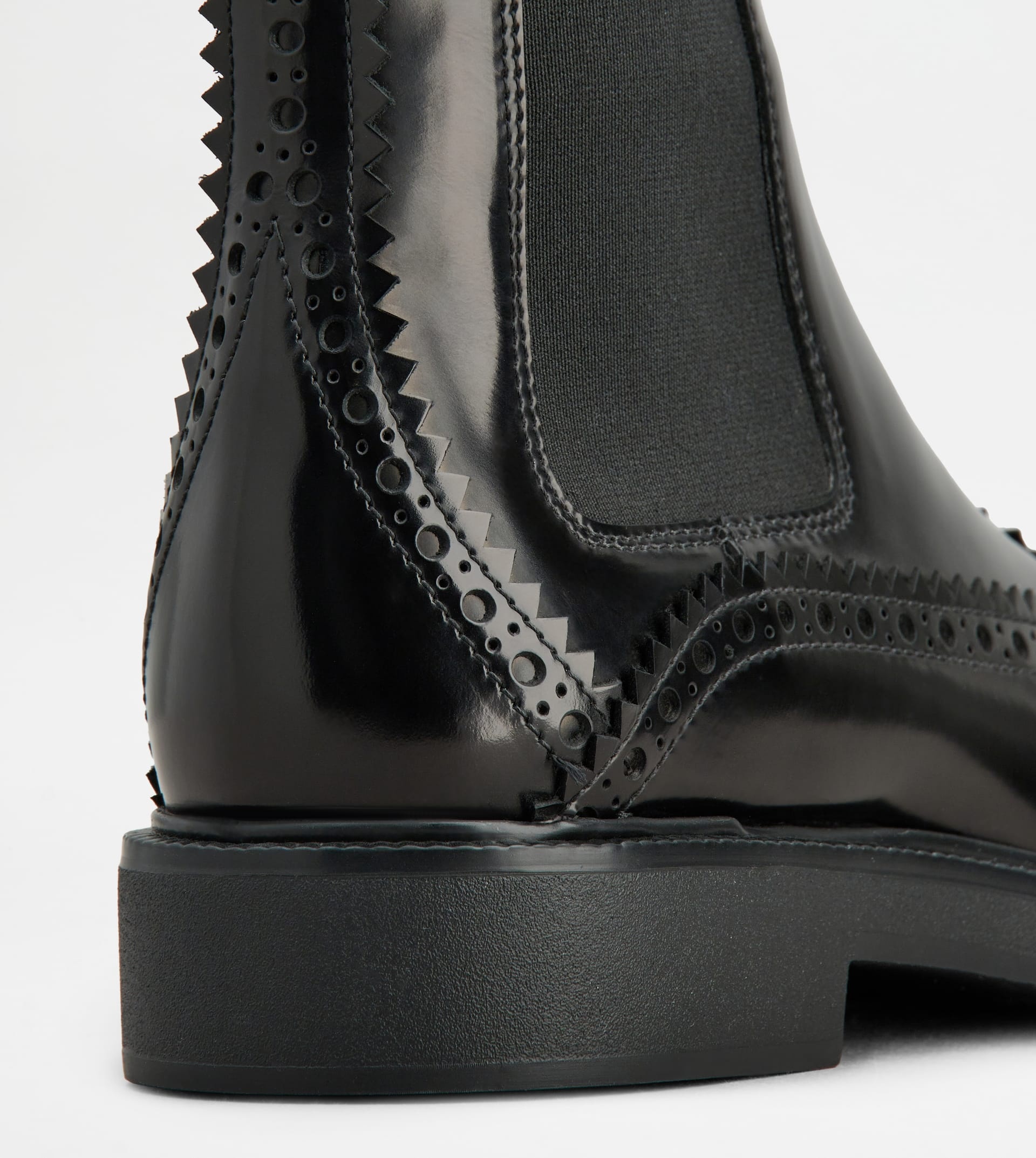 ANKLE BOOTS IN LEATHER - BLACK - 5