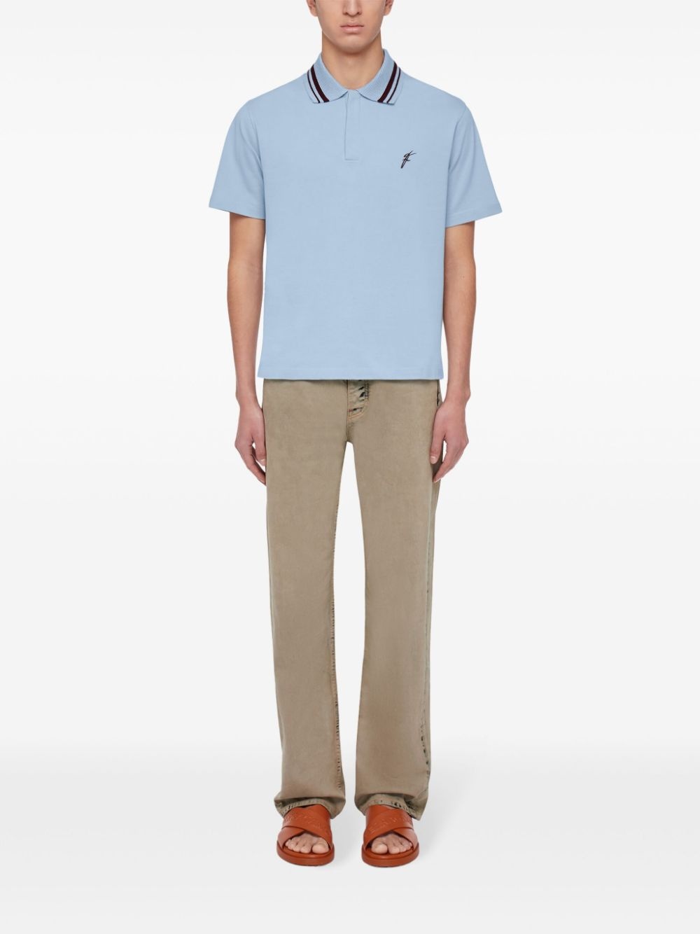 logo-embroidered polo shirt - 2
