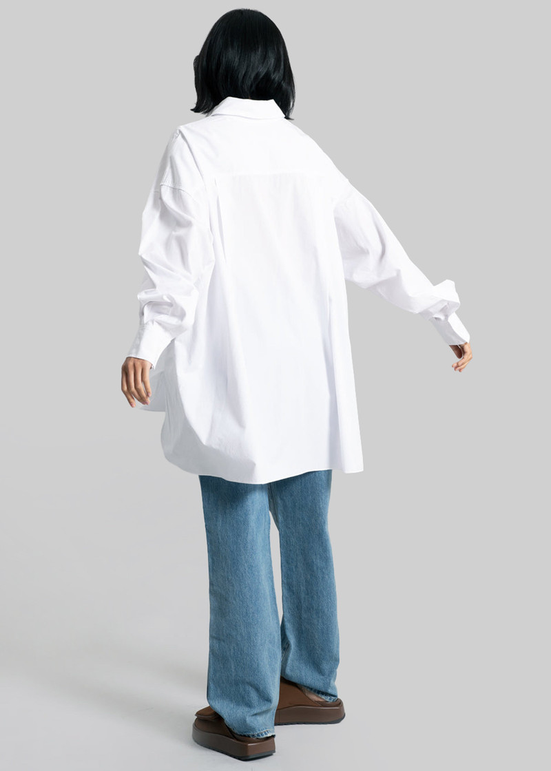 Kat Soft Oversized Shirt - White 12