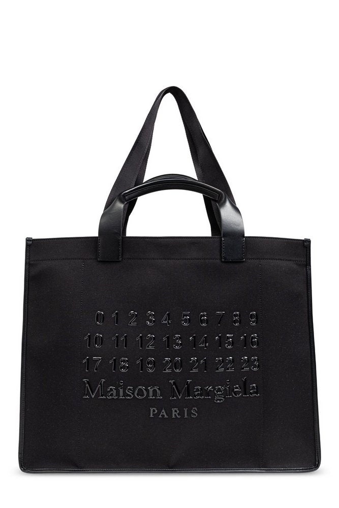Black fabric large Cabas shopping bag - 1