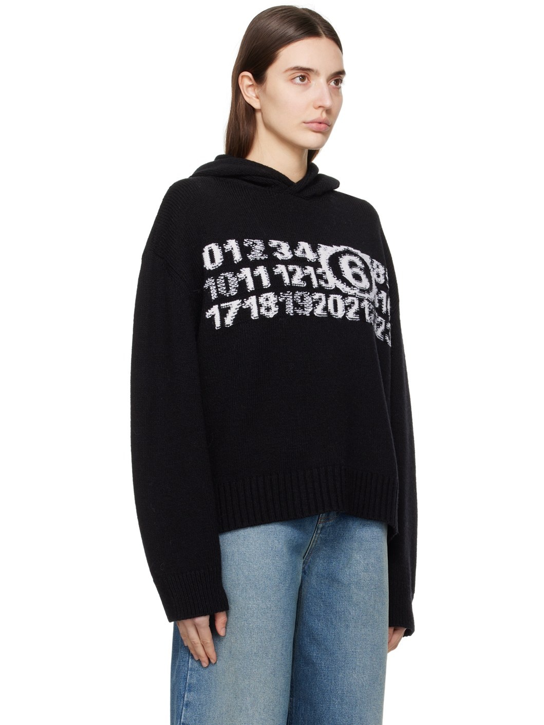 Black Jacquard Hoodie - 2