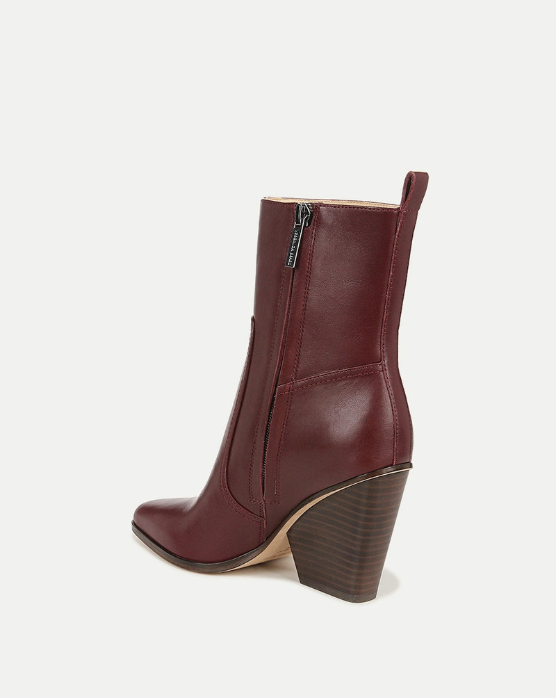 VERONICA BEARD LOGAN LEATHER BOOTIE outlook