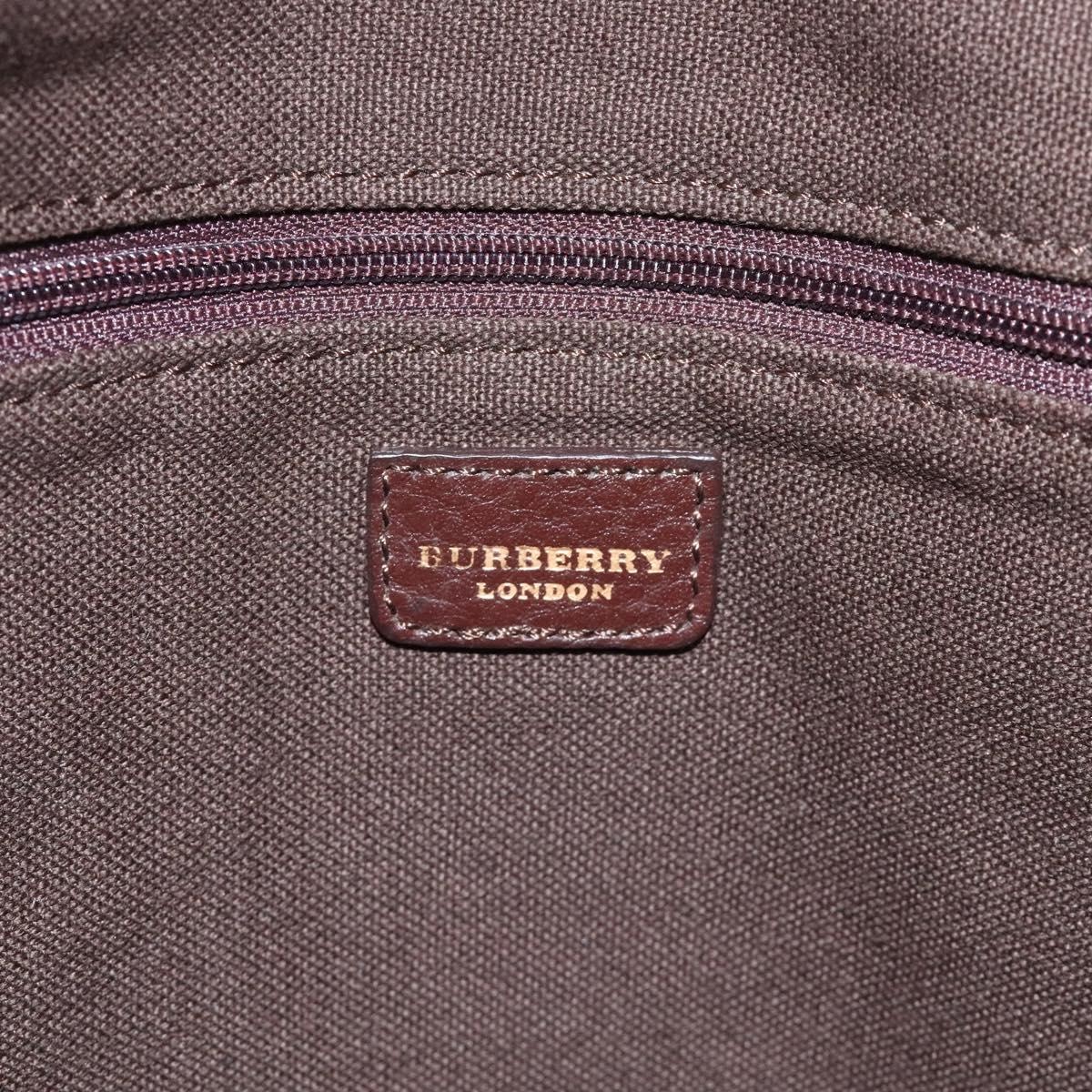 Burberry Nova Check Shoulder Bag Canvas Leather Beige Brown - 16