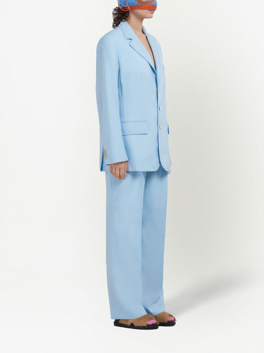 wide-leg tailored trousers - 3