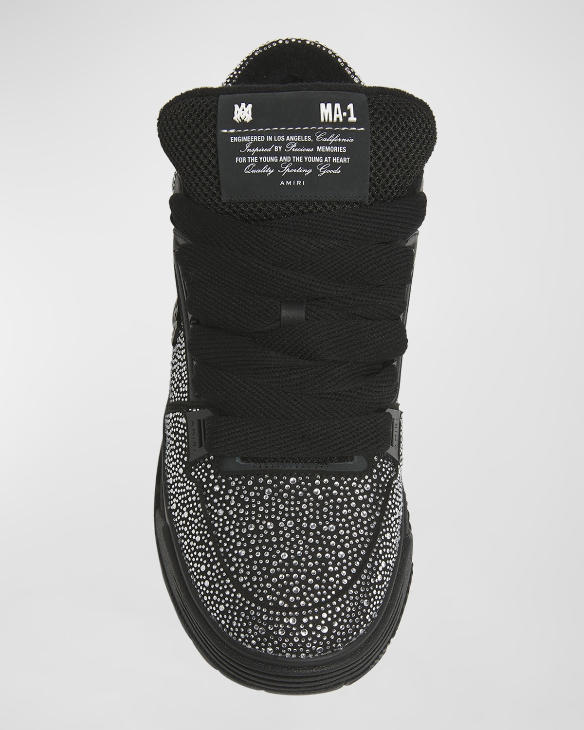 Men's MA-1 Crystalized Mesh Bicolor High-Top Sneakers - 5