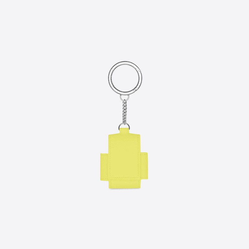 BALENCIAGA Men's Cash Earpods Holder in Yellow outlook
