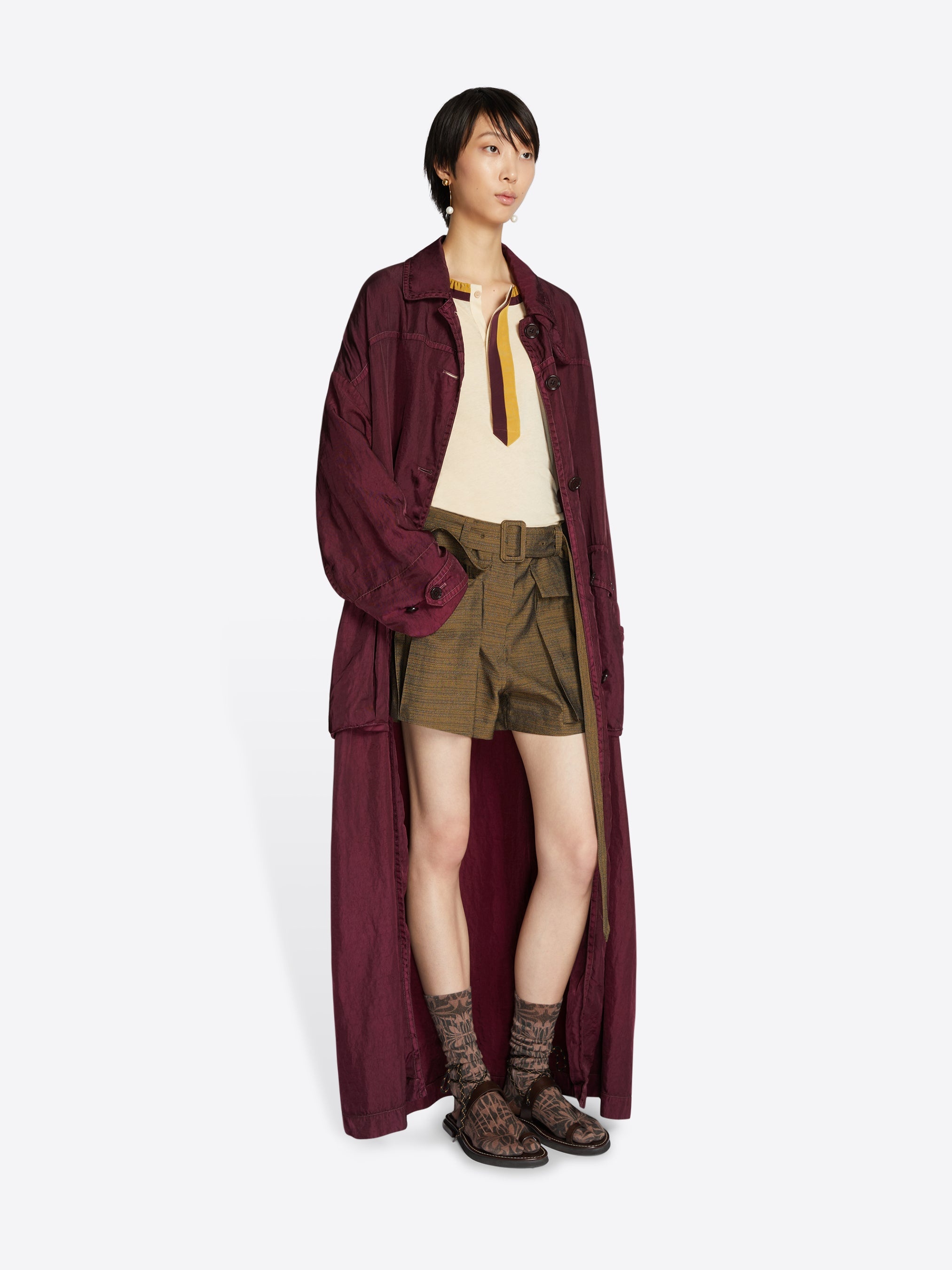 LOOSE OVERDYED COAT - 3