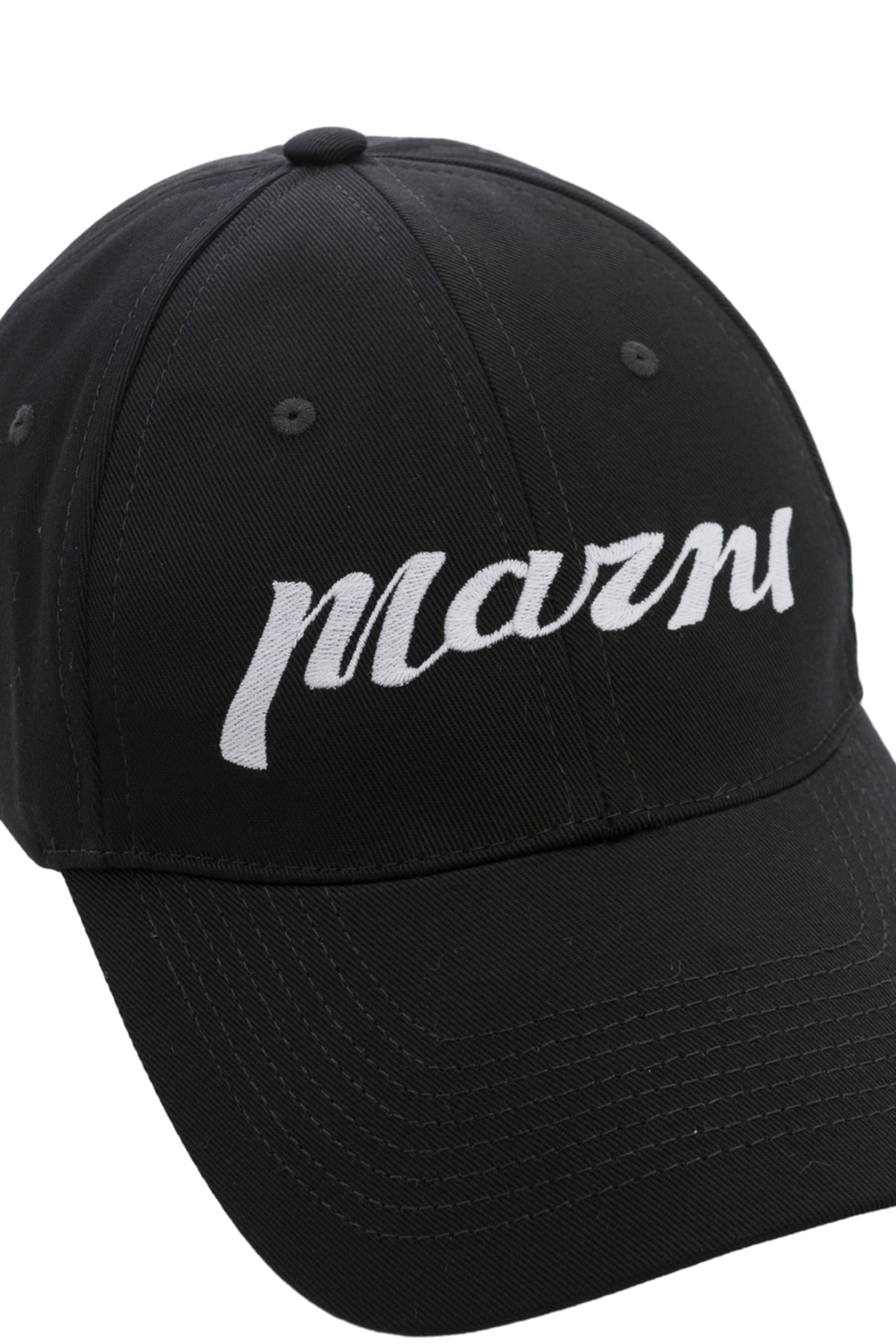 MARNI CAPPELLI COTTON TWILL BLACK キャップ