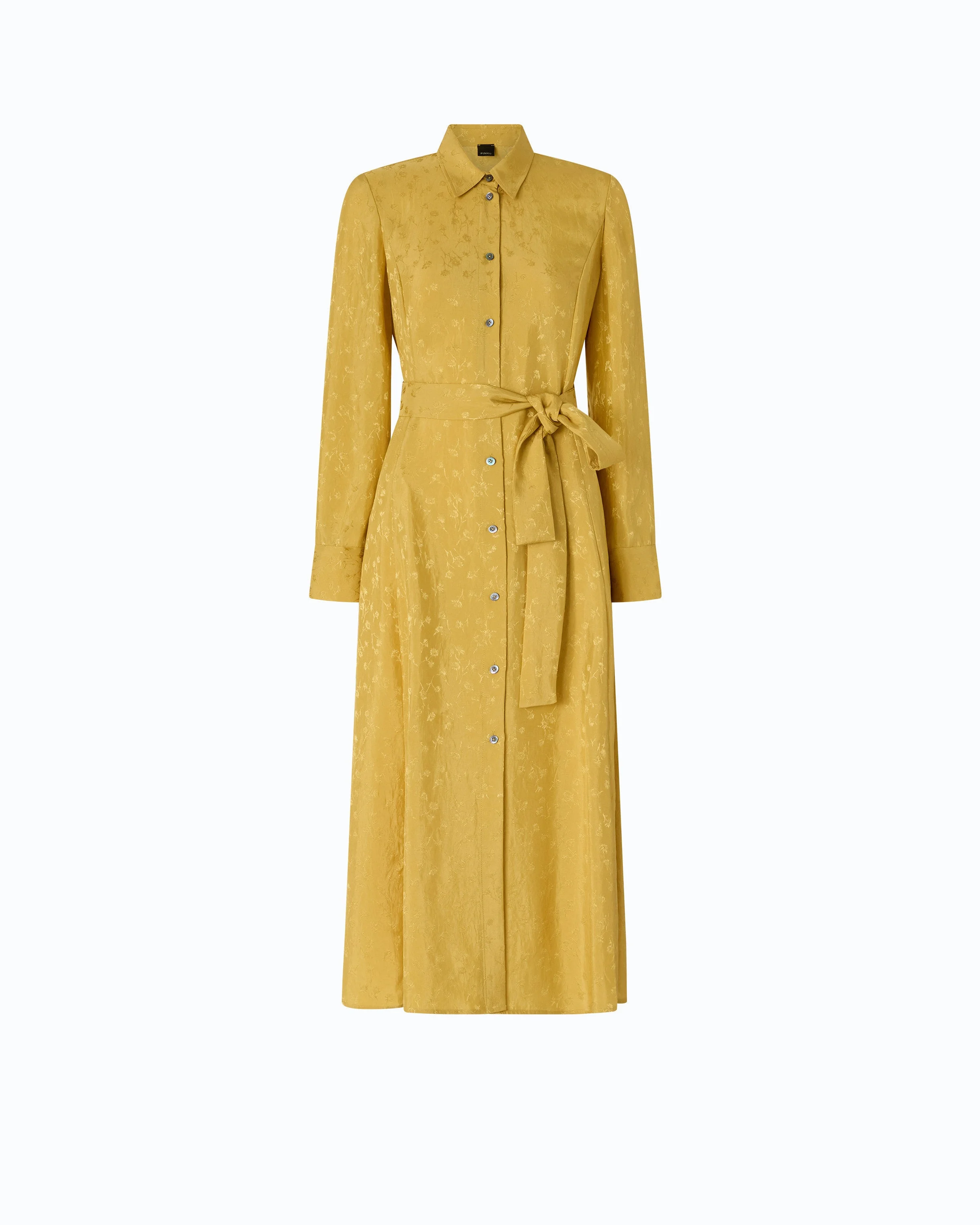 LONG SHIRT DRESS WITH BELT - 1