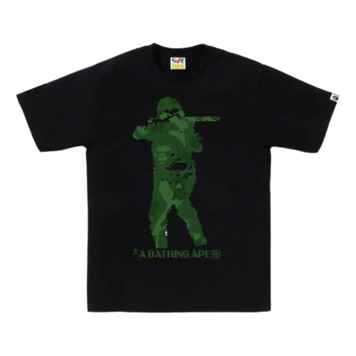 A Bathing Ape Bitmap Soldier Tee 'Black' 1K80-110-042-BLACK - 1