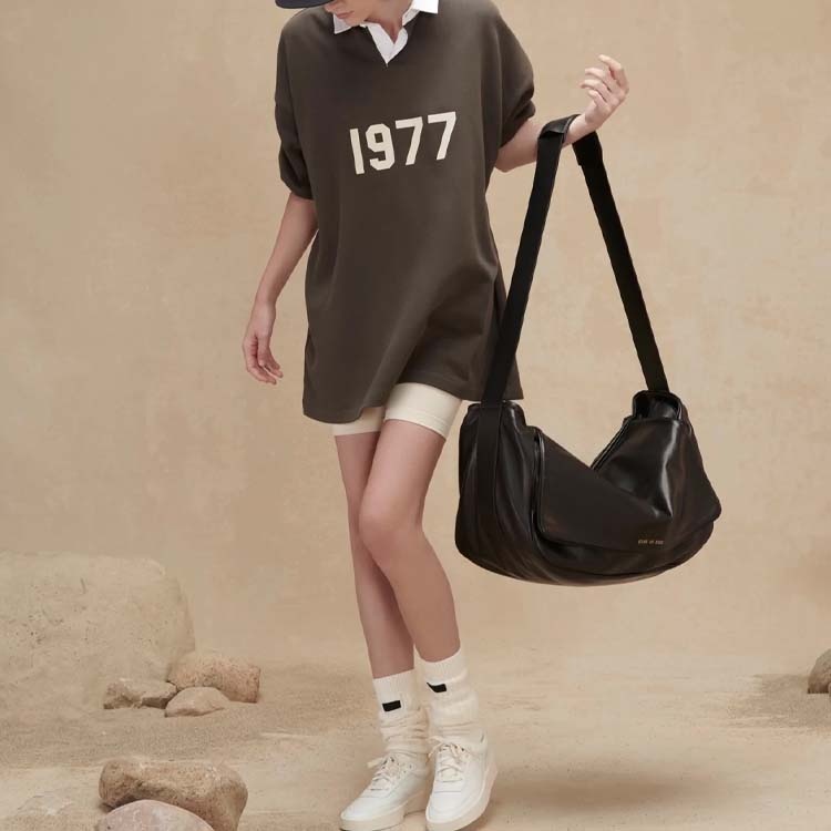 Fear of God Essentials FW22 Henley Rugby Polo 'Off Black' FOG-FW22-366 - 4